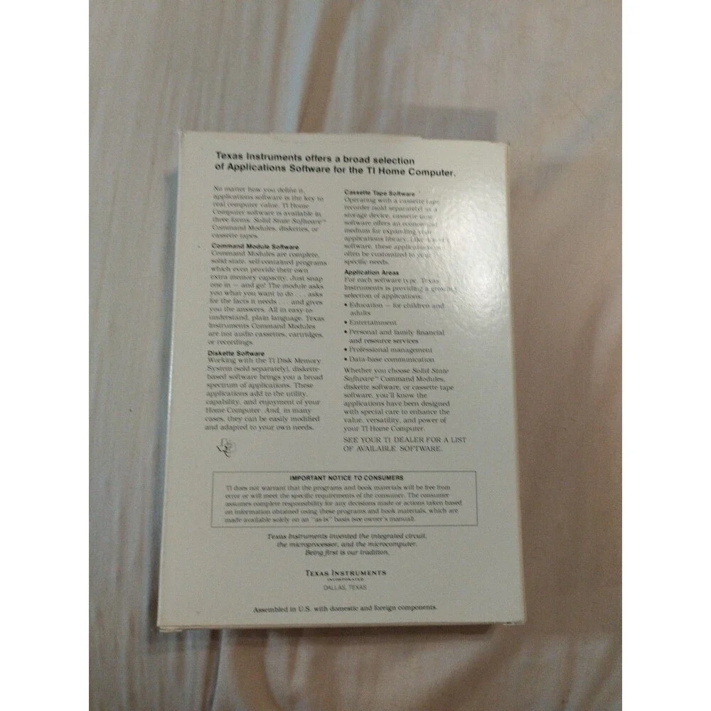 Connect Four for Texas Instruments TI-99/4A - Complete In Box - Tested - Picture 7 of 10